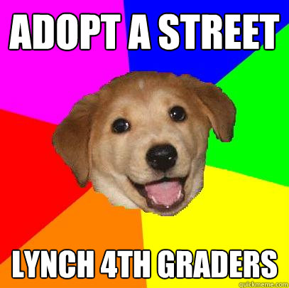 Adopt a street Lynch 4th graders  Advice Dog