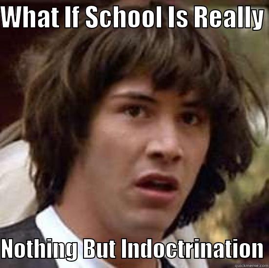 WHAT IF SCHOOL IS REALLY  NOTHING BUT INDOCTRINATION conspiracy keanu