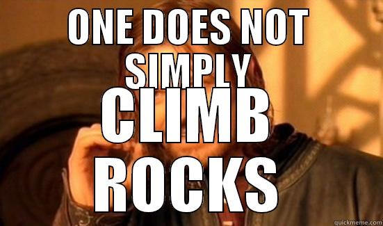 ROCK CLIMBER - ONE DOES NOT SIMPLY CLIMB ROCKS Boromir