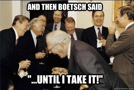 And then Boetsch said 