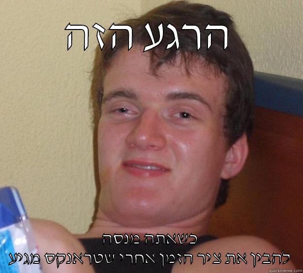 הרגע הזה כשאתה מנסה להבין את ציר הזמן אחרי שטראנקס מגיע 10 Guy