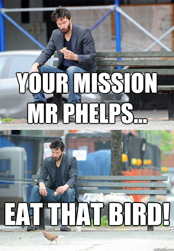 Your mission mr phelps... Eat that bird! - Your mission mr phelps... Eat that bird!  Sad Keanu