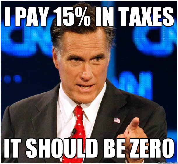i pay 15% in taxes It should be zero  