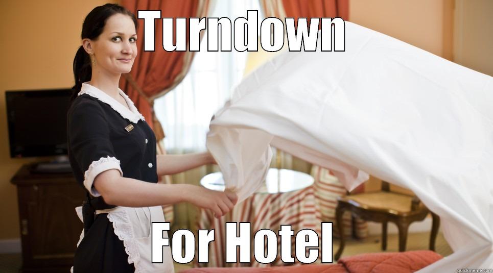 TURNDOWN FOR HOTEL Misc