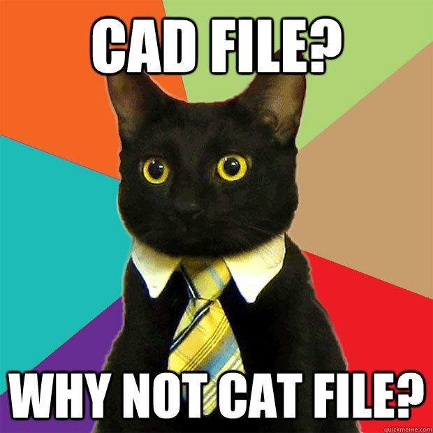 CAD File? Why not CAT File?  Business Cat