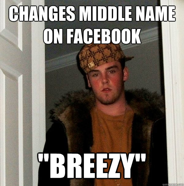 Changes middle name on facebook 