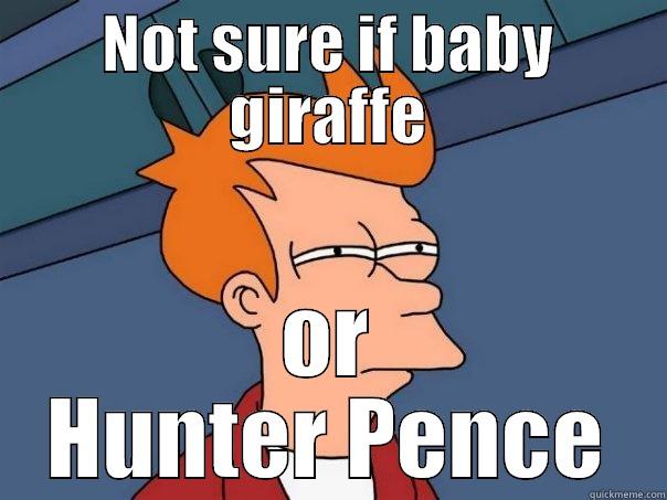 NOT SURE IF BABY GIRAFFE OR HUNTER PENCE Futurama Fry