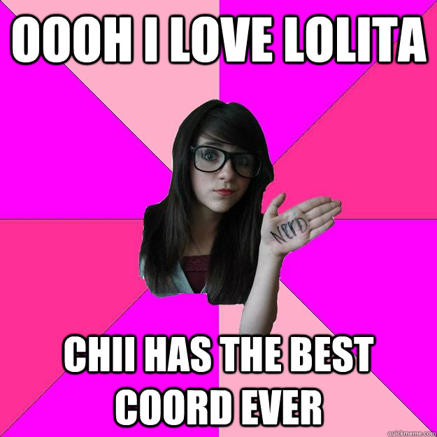 oooh i love lolita Chii has the best coord ever - oooh i love lolita Chii has the best coord ever  Idiot Nerd Girl