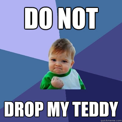 DO NOT Drop my teddy - DO NOT Drop my teddy  Success Kid