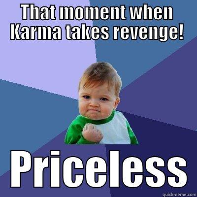 THAT MOMENT WHEN KARMA TAKES REVENGE!   PRICELESS Success Kid