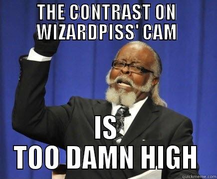 THE CONTRAST ON WIZARDPISS' CAM IS TOO DAMN HIGH Too Damn High