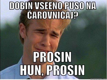 DOBIN VSEENO PUSO NA ČAROVNICAJ? PROSIN HUN, PROSIN 1990s Problems