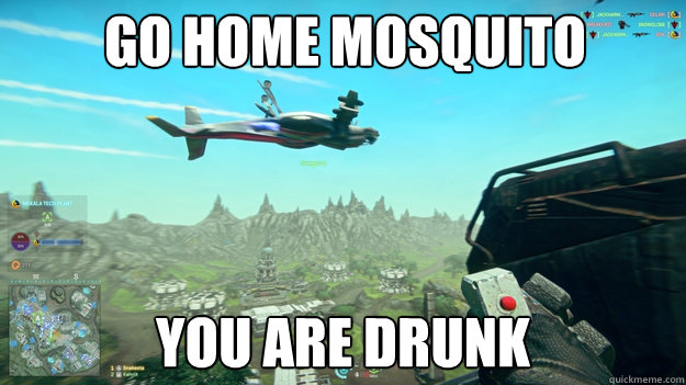 Go home mosquito You are drunk  PS2 Meme