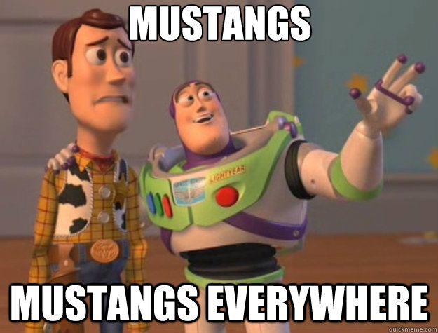 Mustangs Mustangs everywhere  Toy Story