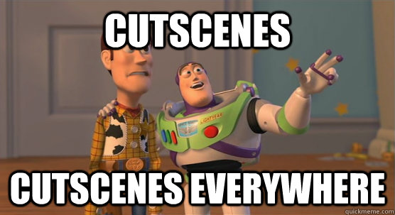 Cutscenes cutscenes everywhere  Toy Story Everywhere