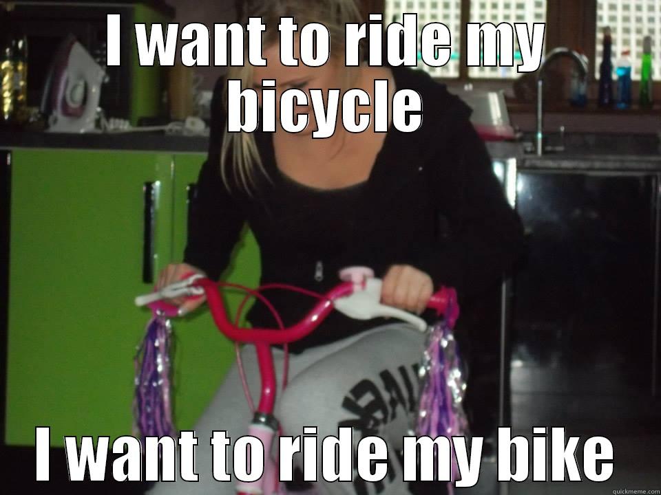 I WANT TO RIDE MY BICYCLE I WANT TO RIDE MY BIKE Misc