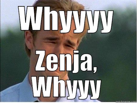 WHYYYY ZENJA, WHYYY 1990s Problems