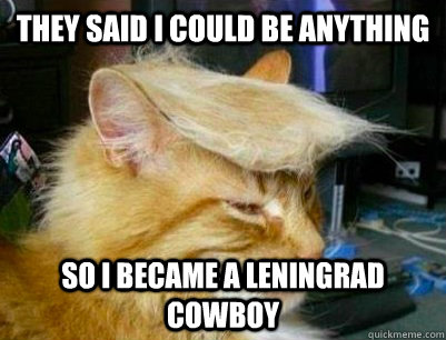 They said I could be anything So I became a Leningrad Cowboy - They said I could be anything So I became a Leningrad Cowboy  Misc