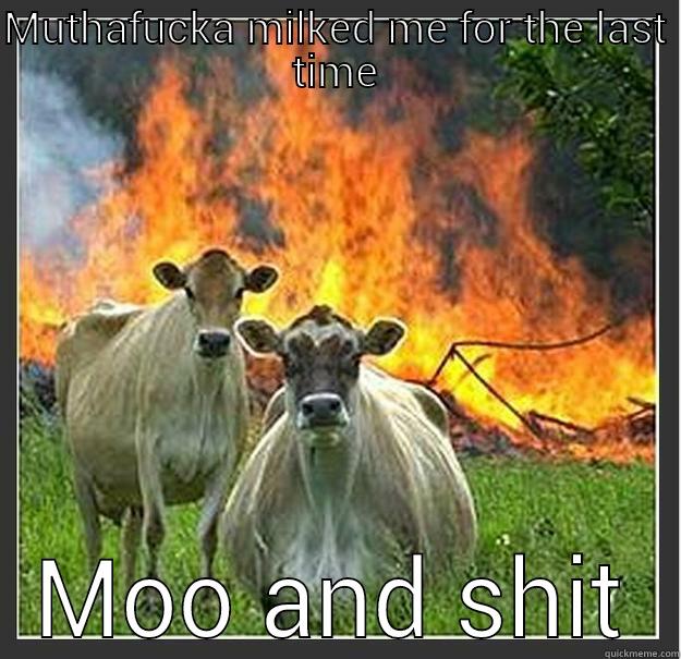 MUTHAFUCKA MILKED ME FOR THE LAST TIME MOO AND SHIT Evil cows