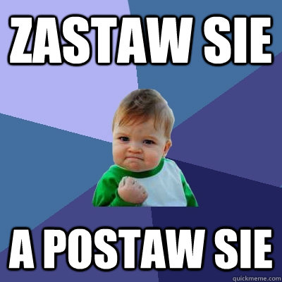 ZASTAW SIE A POSTAW SIE  Success Kid