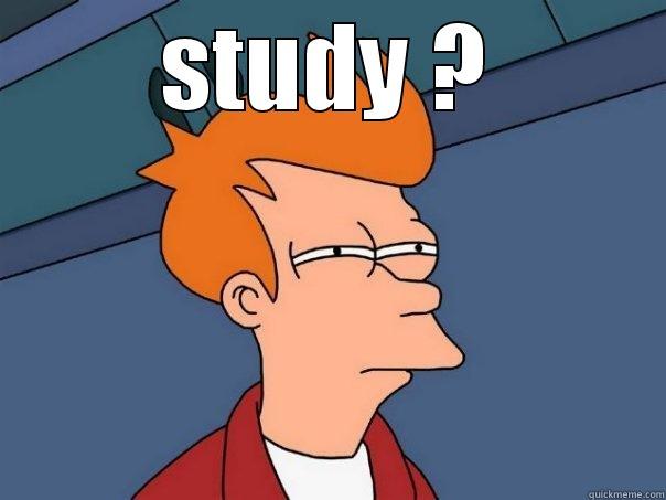 STUDY ?  Futurama Fry