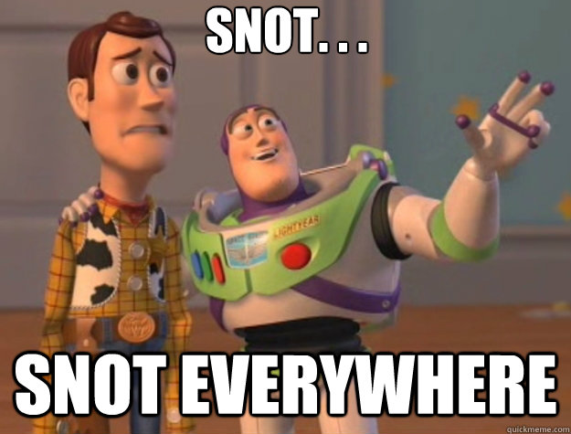 SNOT. . . snot everywhere - SNOT. . . snot everywhere  Toy Story