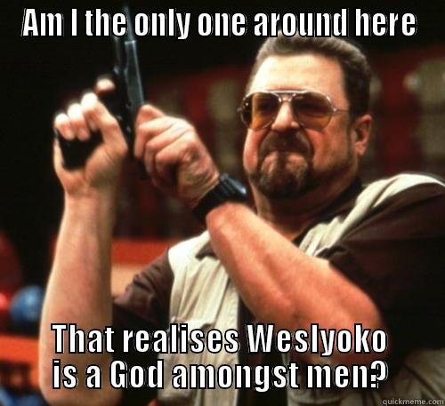 AM I THE ONLY ONE AROUND HERE THAT REALISES WESLYOKO IS A GOD AMONGST MEN? Am I The Only One Around Here