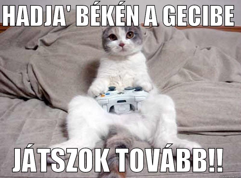 játékosz macka :P - HADJA' BÉKÉN A GECIBE  JÁTSZOK TOVÁBB!! Misc