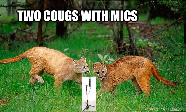 Two Cougs with mics - Two Cougs with mics  Misc