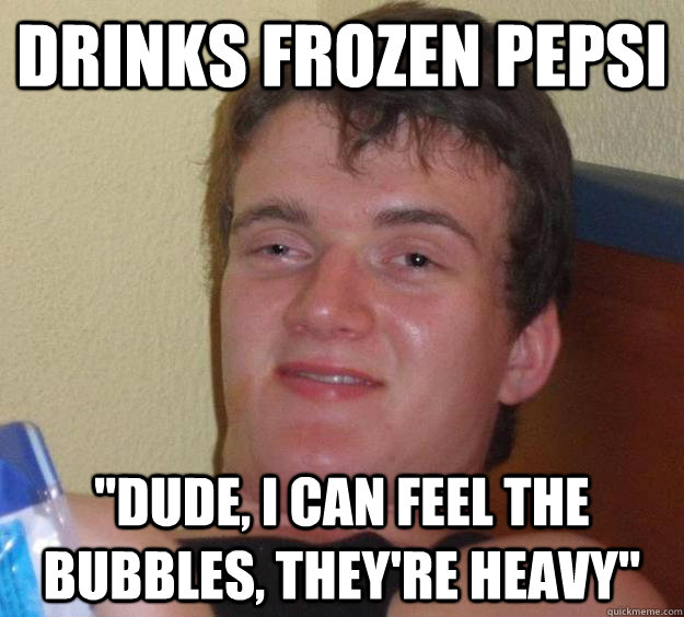 Drinks frozen Pepsi 