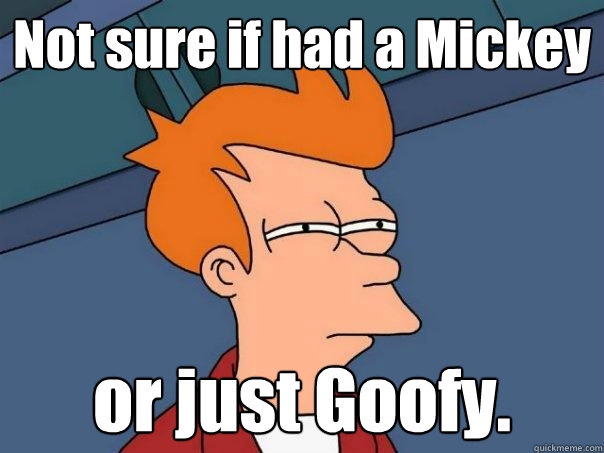 Not sure if had a Mickey or just Goofy.  Futurama Fry