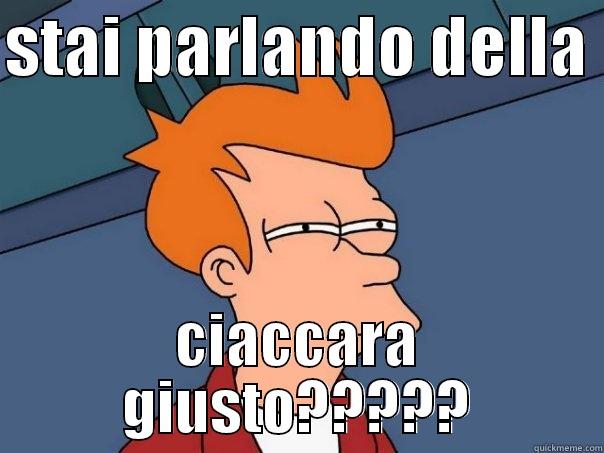    - STAI PARLANDO DELLA  CIACCARA GIUSTO????? Futurama Fry