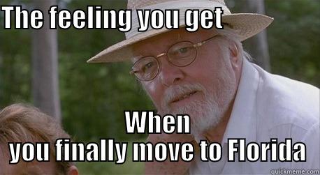 Move to Florida - THE FEELING YOU GET                    WHEN YOU FINALLY MOVE TO FLORIDA Misc