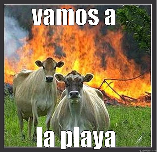 VAMOS A  LA PLAYA Evil cows