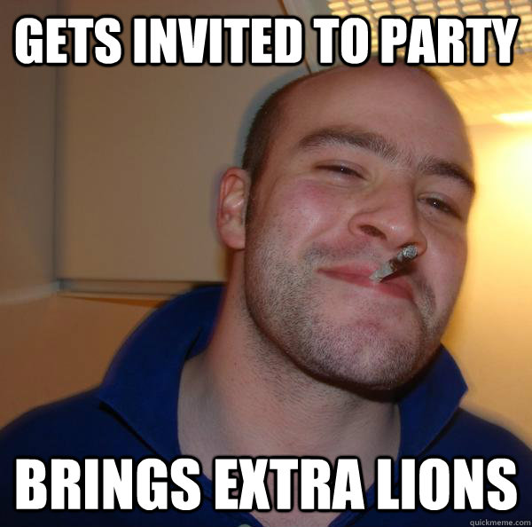 gets invited to party brings extra lions - gets invited to party brings extra lions  Misc