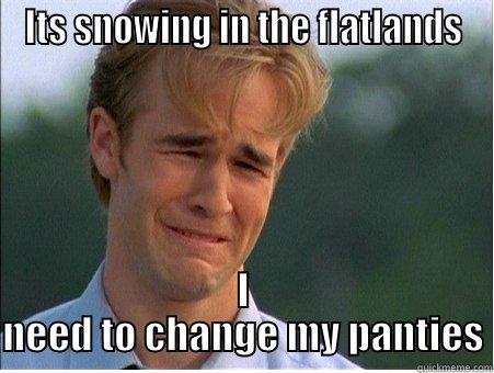 ITS SNOWING IN THE FLATLANDS I NEED TO CHANGE MY PANTIES 1990s Problems