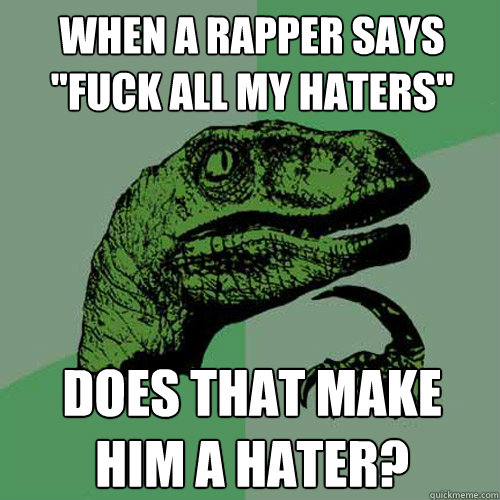 when a rapper says 