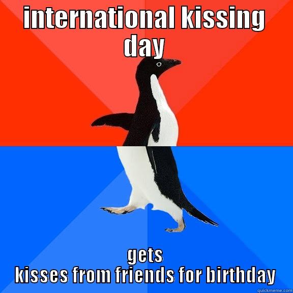 INTERNATIONAL KISSING DAY GETS KISSES FROM FRIENDS FOR BIRTHDAY Socially Awesome Awkward Penguin