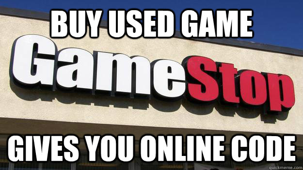 buy used game gives you online code - buy used game gives you online code  Misc