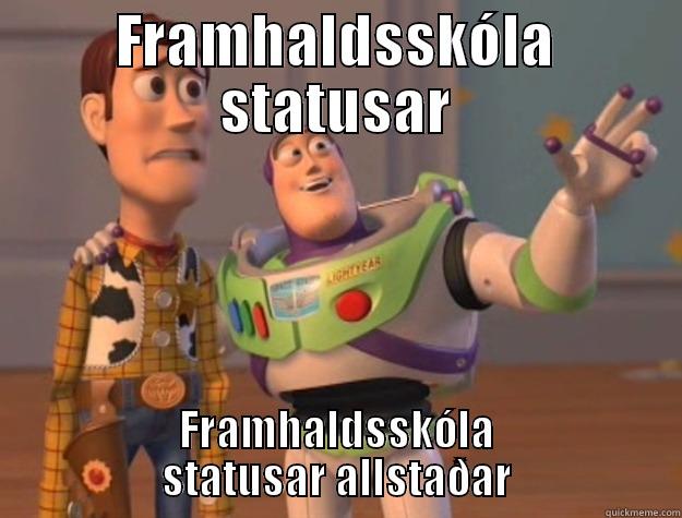 FRAMHALDSSKÓLA STATUSAR FRAMHALDSSKÓLA STATUSAR ALLSTAÐAR Toy Story