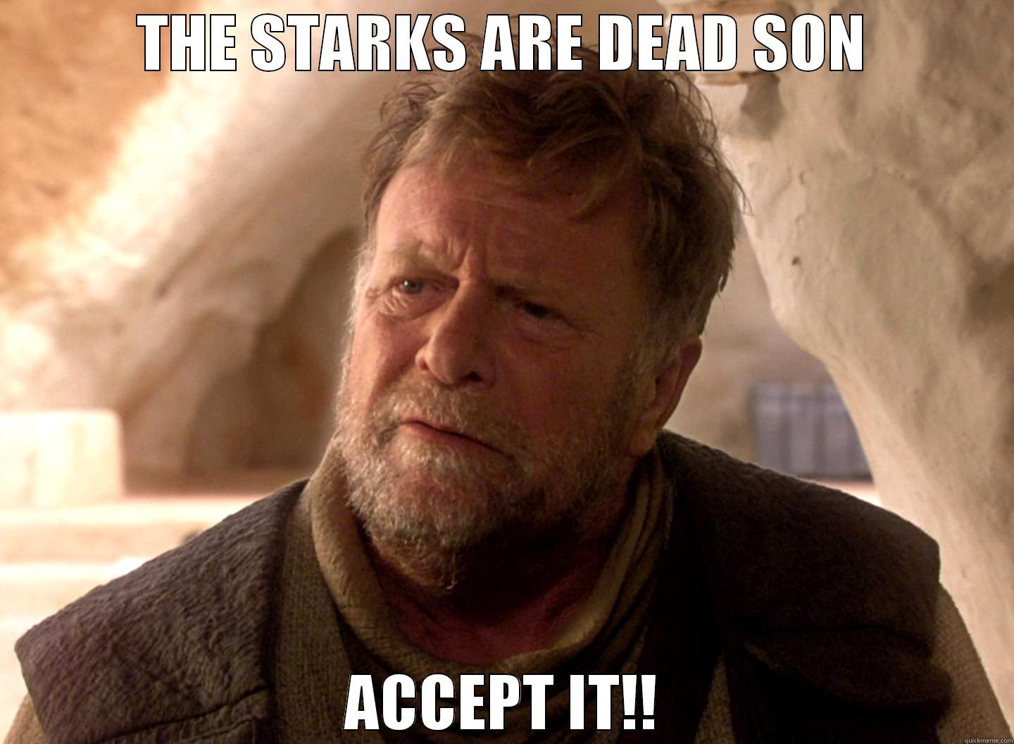 THE STARKS ARE DEAD SON ACCEPT IT!! Misc