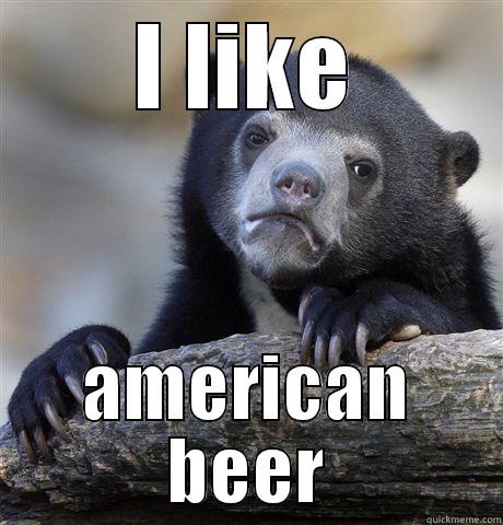 I LIKE AMERICAN BEER Confession Bear