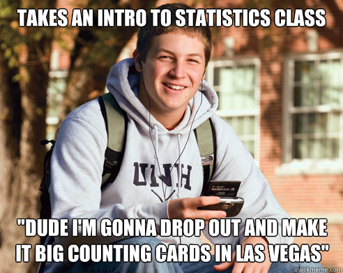 Takes An Intro to Statistics Class 