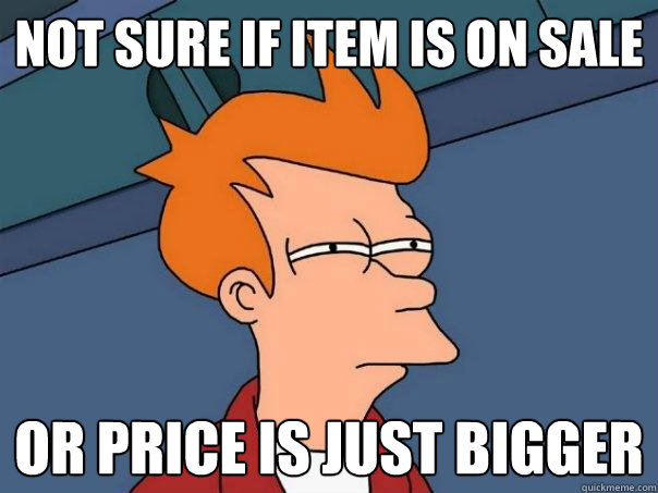 Not Sure If Item is On Sale Or Price Is Just Bigger  Futurama Fry