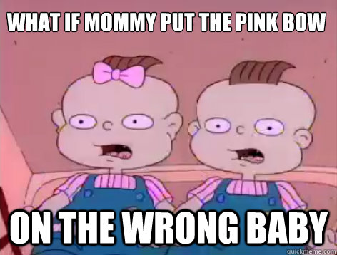 what if mommy put the pink bow on the wrong baby - what if mommy put the pink bow on the wrong baby  Conspiracy Phil and Lil