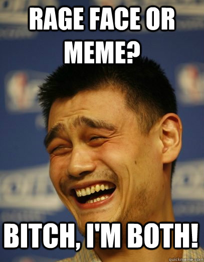 rage face or meme? bitch, i'm both! - rage face or meme? bitch, i'm both!  Yao Ming