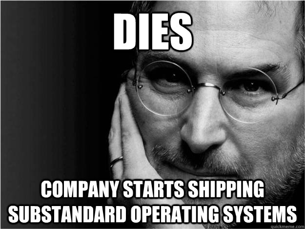 dies company starts shipping substandard operating systems  mountain lion