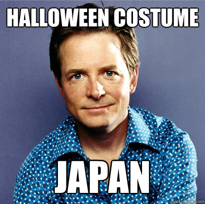 halloween costume japan  Awesome Michael J Fox