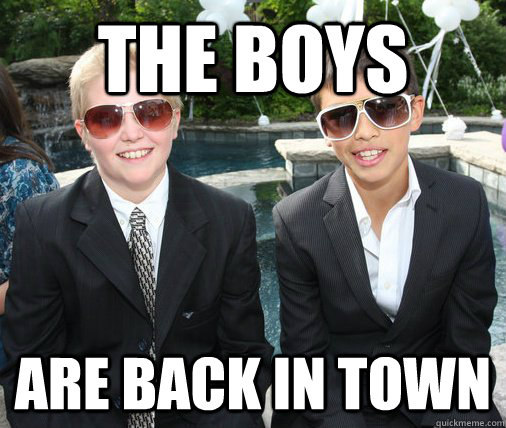 the boys are back in town - the boys are back in town  Misc