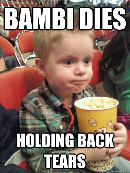 bambi dies holding back tears - bambi dies holding back tears  Movie Critic Kid